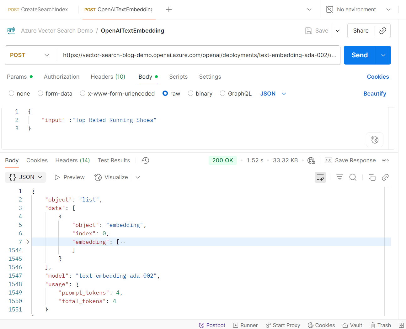 EmbeddingAPIResponse